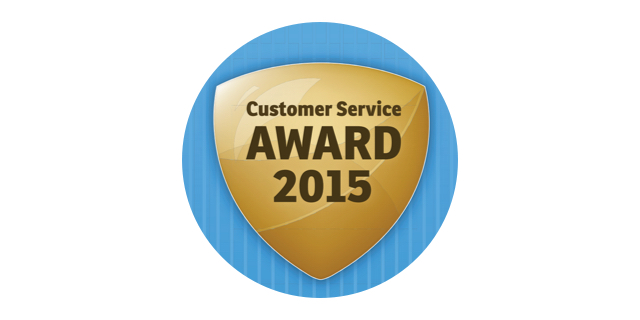 Customer service award 2015 won by Parrock dental & Implant Centres